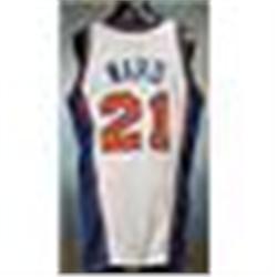 1999-2000 Charlie Ward New York Knicks Game-Used & Autographed Home Jersey (JSA)