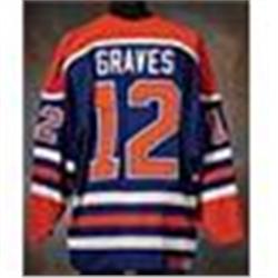 1990-91 Adam Graves Edmonton Oilers Game-Used Road Jersey