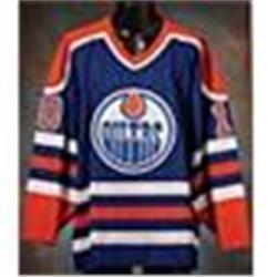 1989-90 Esa Tikkanen Edmonton Oilers Game-Used Road Jersey