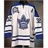 Image 1 : 2/13/99 Steve Thomas Toronto Maple Leafs Game-Used White Home Tie-Down Jersey (Final Game Maple Leaf