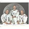 Image 1 : Framed Neil Armstrong, Michael Collins & Buzz Aldrin Autographed Apollo 11 Photo & Newspaper (JSA)