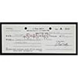 4/20/1943 J. Paul Getty Signed Check (JSA)