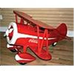 Circa 1930s Coca-Cola Biplane Pedal Car