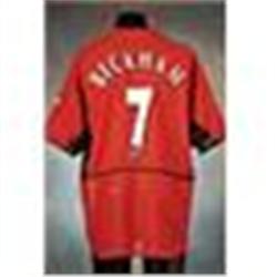 2002-03 David Beckham Manchester United Match-Worn Shirt