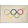Image 1 : Lee Evans Autographed Olympic Flag (JSA)