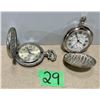 Image 2 : LOT OF 2 WORKING POCKET WATCHES