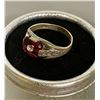Image 2 : MEN'S SZ 8 STERLING & RUBY RING