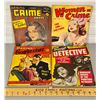 Image 1 : LOT OF 4 VINTAGE WOMEN'S CRIME MAGAZINES
