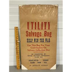 WAR TIME SALVAGE BAG