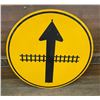 Image 1 : RAIL CROSSING ROAD SIGN - 30 INCHES ACROSS