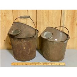 LOT OF 2 VINTAGE SIFTING PAILS