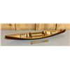 Image 1 : DECORATIVE CEDAR STRIP CANOE -  28"