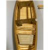Image 2 : DECORATIVE CEDAR STRIP CANOE -  28"