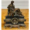Image 1 : BRONZE & MARBLE MANTLE CLOCK - BLOT & L'BOUARD - PARIS