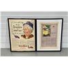 Image 1 : LOT OF 2 FRAMED VINTAGE AUTOMOTIVE ADS