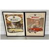 Image 1 : LOT OF 2 FRAMED VINTAGE PONTIAC ADS