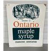 Image 1 : ONTARIO MAPLE SYRUP TIN SIGN