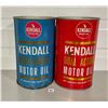 Image 1 : LOT OF 2 KENDALL MOTOR OIL QUART CANS
