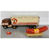 Image 1 : LOT OF 3 ERTL DOMINION TRUCK, OSCAR MAYER BANK AND WHISTLE