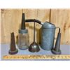 Image 1 : LOT OF 5 - FUEL CAN, EATON'S JAR, OILERS & SPOUTS