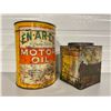 Image 2 : LOT OF 2 EN-AR-CO CANS - 1 GAL OIL & SQ GREASE TIN