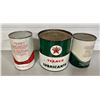 Image 2 : LOT OF 3 TEXACO CAN - OIL / GREASE W/ CONTENTS