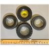 Image 1 : LOT OF 4 - TIRE ASHTRAYS - FIRESTONE / GOODYEAR