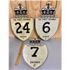 Image 1 : LOT OF 3 - KINGS HWY ROAD SIGNS - 24 / 6 / 7
