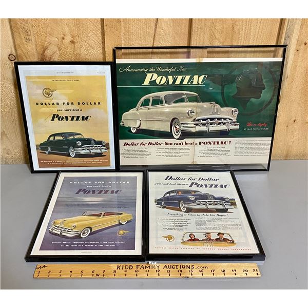 LOT OF 4 - PONTIAC ADVERTISING