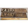 Image 1 : LOT OF 4 - 1936 ONTARIO LICENSE PLATES