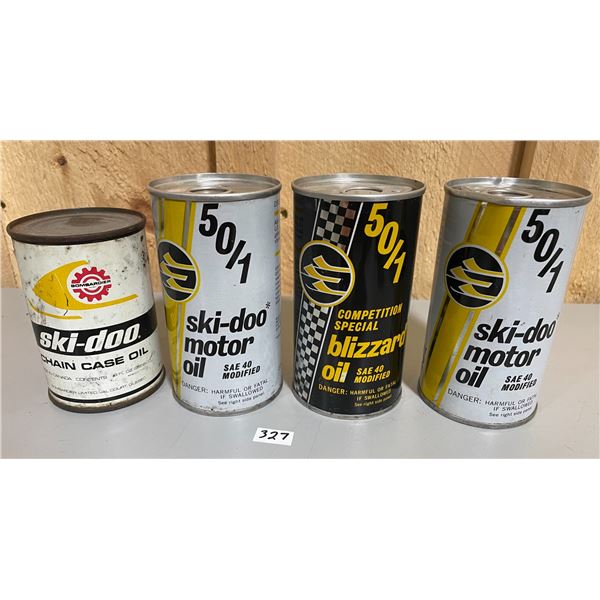 LOT OF 4 FULL SKI-DOO CANS