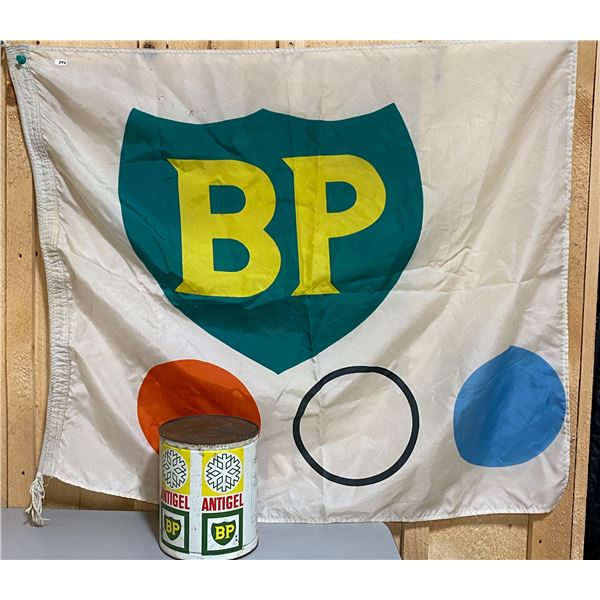 36  X 40  BP FLAG & 1 GAL ANTIGEL CAN