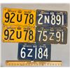 Image 1 : LOT OF ONTARIO LICENCE PLATES - 1942 PAIR & 3 X 1945