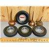 Image 1 : LOT OF 3 OILERS & 4 X TIRE ASHTRAYS - FIRESTONE, ETC.