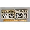Image 1 : 2 X 1960 PAIRS OF ONTARIO LICENCE PLATES