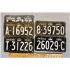 Image 1 : LOT OF 5 - 1961 ONTARIO LICENCE PLATES