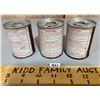 Image 2 : LOT OF 3 BP 4 OUNCE LUBRICANT CANS