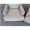 Image 2 : Qty 2 Lee Industries Wooden Upholstered Lounge Armchairs 29"Lx22"Wx35"H