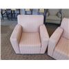 Image 2 : Qty 2 Upholstered Lounge Armchairs 35"Lx22"Wx37"H