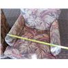 Image 10 : Qty 2 Floral Wooden Upholstered Lounge Armchairs 28"Lx22"Wx34"H