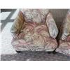 Image 2 : Qty 2 Floral Wooden Upholstered Lounge Armchairs 28"Lx22"Wx34"H