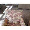 Image 3 : Qty 2 Floral Wooden Upholstered Lounge Armchairs 28"Lx22"Wx34"H
