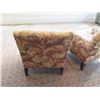 Image 8 : Qty 2 Floral Wooden Upholstered Lounge Armchairs 28"Lx22"Wx34"H