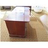 Image 8 : Wooden Desk w/ 8 Drawers 60"Lx29"Wx30"H (top of desk has paper that's stuck and dried)