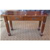 Image 1 : Wooden Console Table w/ 2 Under Drawers 49"Lx18"Wx29"H