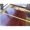 Image 10 : Qty 5 Square Wooden Tables w/ Metal Pedestal Base 36"Diameter x 30"H