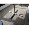 Image 13 : Qty 5 Square Wooden Tables w/ Metal Pedestal Base 36"Diameter x 30"H