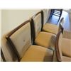 Image 2 : Qty 10 McGuire Wooden Upholstered Chairs 22"Lx19"Wx37"H