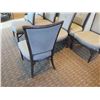 Image 7 : Qty 10 McGuire Wooden Upholstered Chairs 22"Lx19"Wx37"H