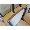 Image 11 : Qty 10 McGuire Wooden Upholstered Chairs 22"Lx19"Wx37"H